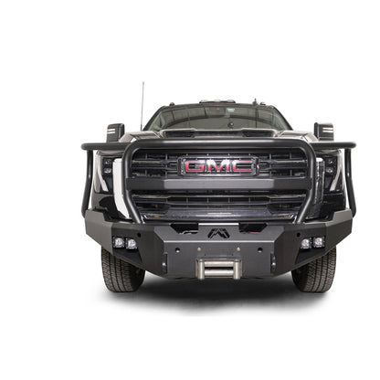 Fab Fours Premium Winch Front Bumper w/ Full Guard 2 Stage Black Powder Coat w/ Sensor l GM24-A6250-1