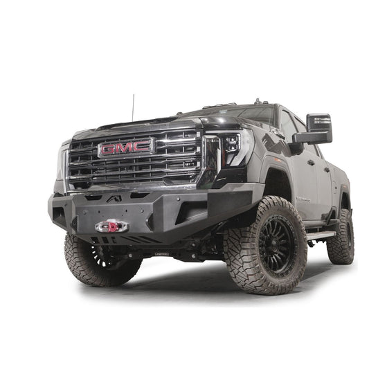 Fab Fours Premium Winch Front Bumper w/ No Guard 2 Stage Black Powder Coat w/ Sensor l GM24-A6251-1