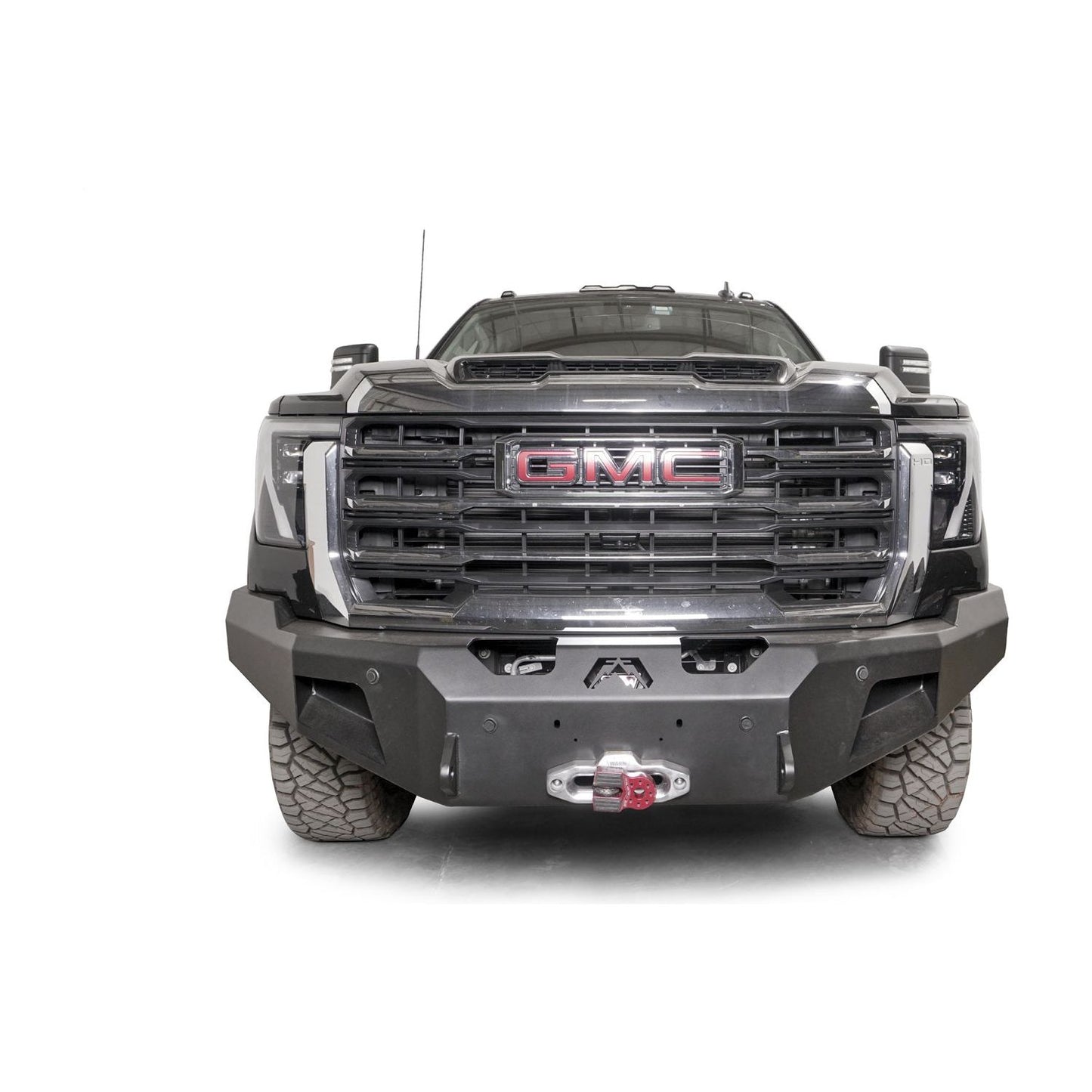 Fab Fours Premium Winch Front Bumper w/ No Guard 2 Stage Black Powder Coat w/ Sensor l GM24-A6251-1