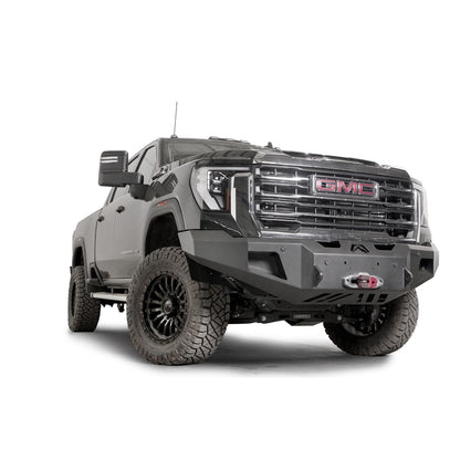 Fab Fours Premium Winch Front Bumper w/ No Guard 2 Stage Black Powder Coat w/ Sensor l GM24-A6251-1