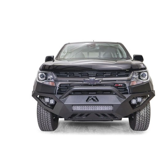 Fab Fours Vengeance Front Bumper w/Pre-Runner Guard Black Powder Coat 75 lbs. Weight 15 in. Height 71 in. Width 31.75 in. Depth l CC21-D5152-1