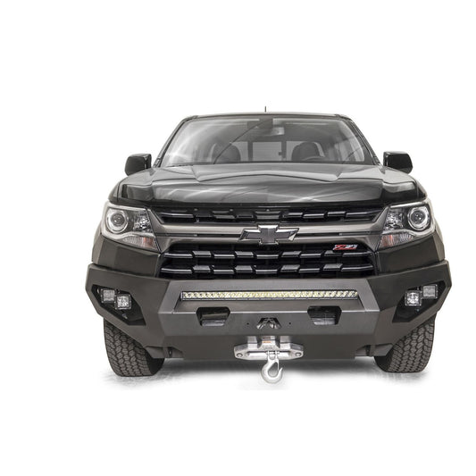 Fab Fours Matrix Front Bumper No Guard Black Powder Coat 131 lbs. Weight 15 in. Height 74 in. Width 25.5 in. Depth l CC21-X5151-1