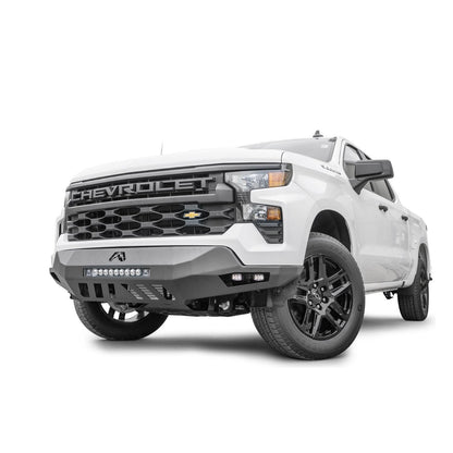 Fab Fours Vengeance Front Bumper w/No Guard Black Powder Coat For Mount LED Cube Lights l CS22-D5661-1