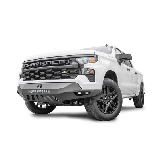 Fab Fours Vengeance Front Bumper w/No Guard Black Powder Coat For Mount LED Cube Lights l CS22-D5661-1