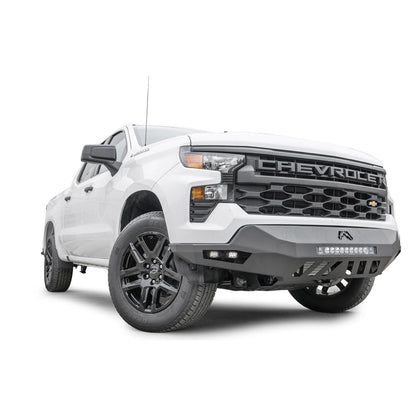 Fab Fours Vengeance Front Bumper w/No Guard Black Powder Coat For Mount LED Cube Lights l CS22-D5661-1