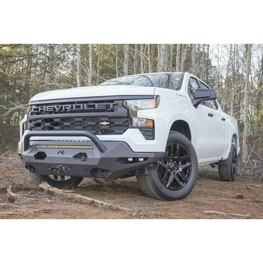 Fab Fours Matrix Front Bumper w/Pre-Runner Guard Black For Mount 3x3 LED Cube Lights D-Ring Mounts l CS22-X5662-B