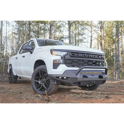 Fab Fours Matrix Front Bumper w/Pre-Runner Guard Black For Mount LED Cube Lights D-Ring Mounts l CS22-X5662-1