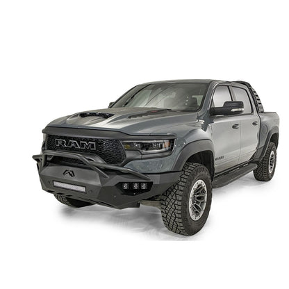 Fab Fours Vengeance Front Bumper Pre-Runner Guard Sensor Compatible 2 Stage Matte Black Powder Coat l DX21-V4552-1
