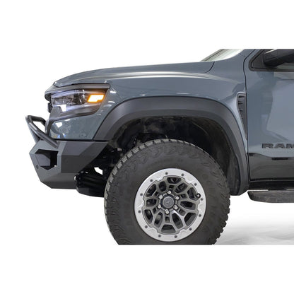 Fab Fours Vengeance Front Bumper Pre-Runner Guard Sensor Compatible 2 Stage Matte Black Powder Coat l DX21-V4552-1