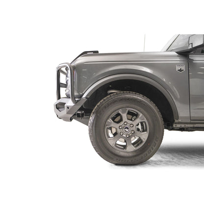 Fab Fours Matrix Front Bumper w/Full Grill Guard 2 Stage Matte Black Powder Coat l FB21-X5250-1