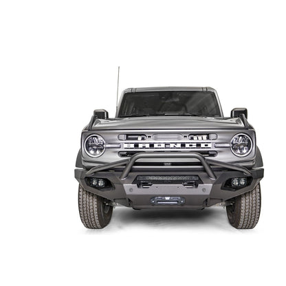 Fab Fours Matrix Front Bumper w/Pre-Runner Guard 2 Stage Matte Black Powder Coat l FB21-X5252-1