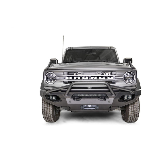 Fab Fours Matrix Front Bumper w/Pre-Runner Guard 2 Stage Matte Black Powder Coat l FB21-X5252-1