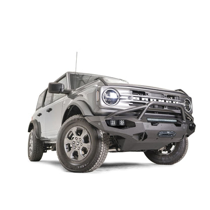 Fab Fours Matrix Front Bumper w/Pre-Runner Guard 2 Stage Matte Black Powder Coat l FB21-X5252-1
