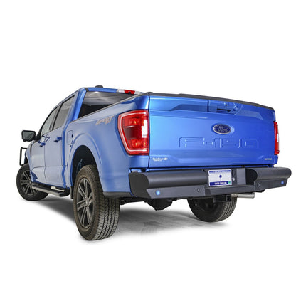 Fab Fours Elite Rear Bumper Sensor Compatible 12 Gauge Steel Black Powder Coat 85 lbs. l FF21-U5050-1