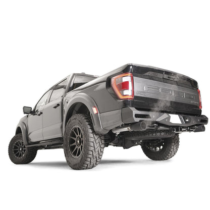 Fab Fours Vengeance Rear Bumper 2 Stage Black Powder Coated l FR21-E5351-1