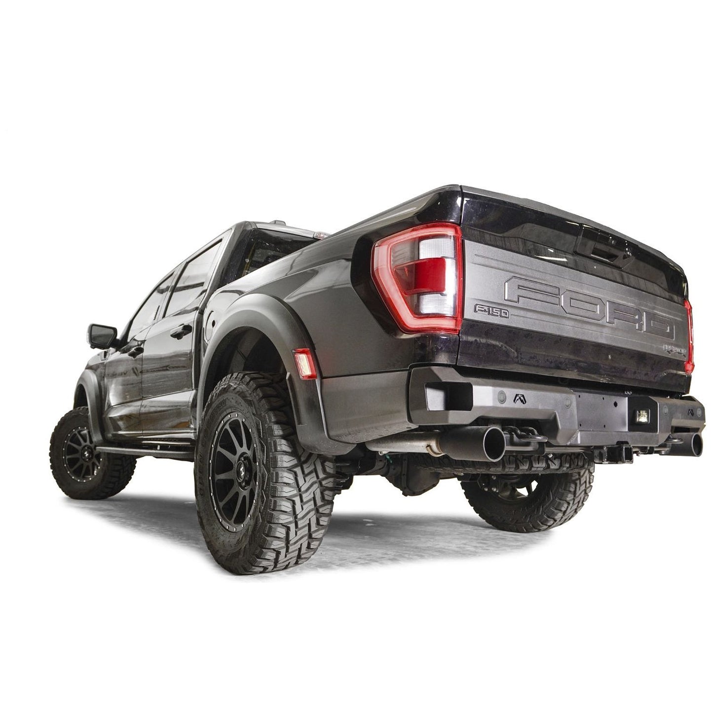 Fab Fours Premium Rear Bumper 2 Stage Black Powder Coated l FR21-W5351-1