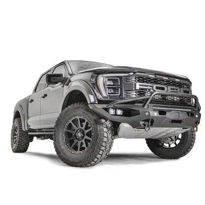 Fab Fours Matrix Front Bumper 2 Stage Black Powder Coated w/Pre-Runner Guard ACC Compatible l FR21-X5352-1