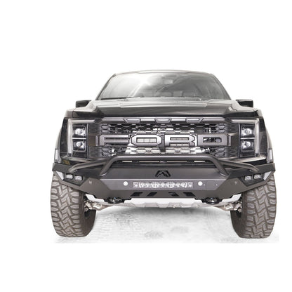 Fab Fours Vengeance Front Bumper 2 Stage Black Powder Coated w/Pre Runner Guard l FR21-D5352-1