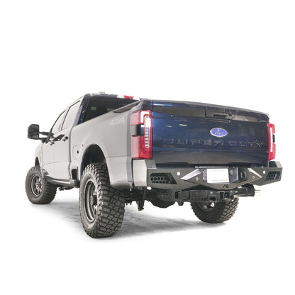 Fab Fours Vengeance Rear Bumper Matte Black Finish Compatible w/Sensor l FS23-E5951-1