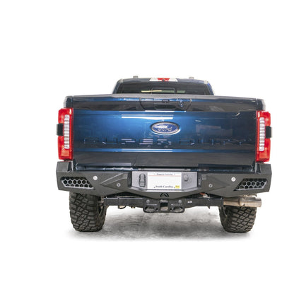 Fab Fours Vengeance Rear Bumper Matte Black Finish Compatible w/Sensor l FS23-E5951-1