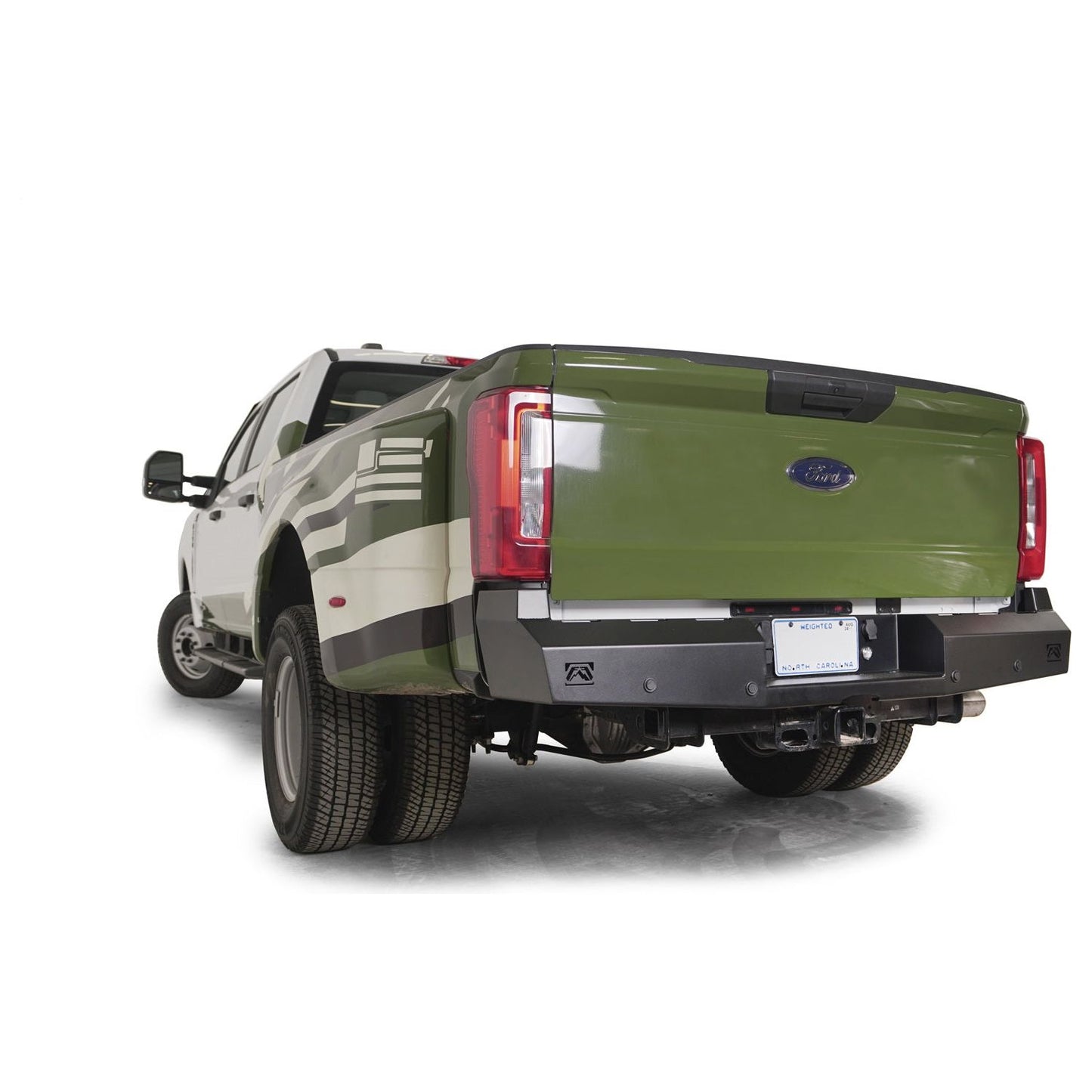 Fab Fours Red Steel Rear Bumper l FS23-RT5950-1
