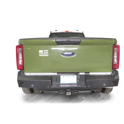 Fab Fours Red Steel Rear Bumper l FS23-RT5950-1