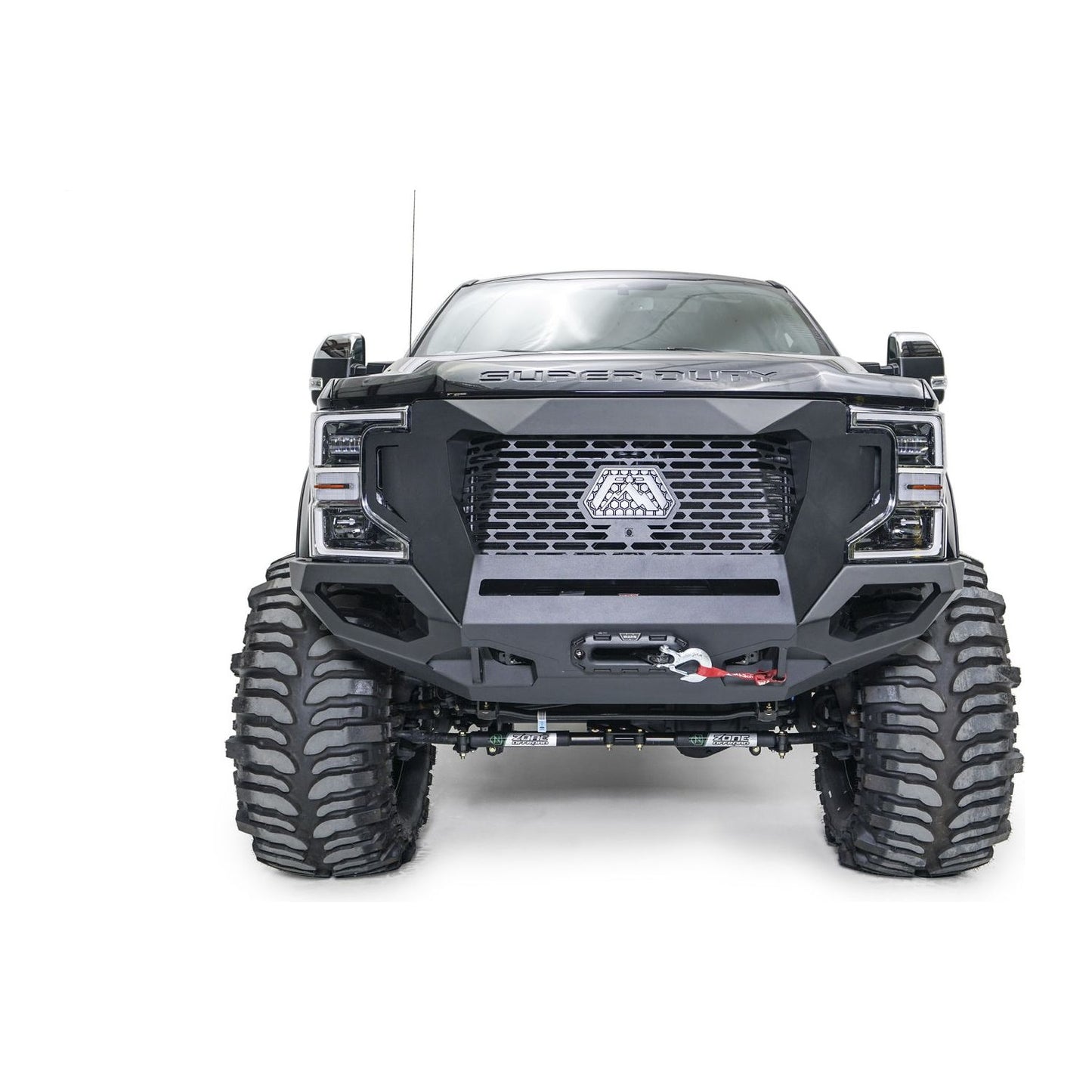 Fab Fours Grumper Front Winch Bumper 2 Stage Black Powder Coat l GR4700-1