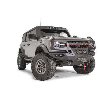 Fab Fours Grumper Front Bumper 2 Stage Black Powder Coated l GR5200-1