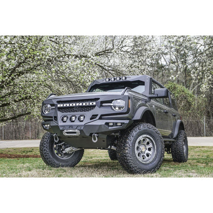 Fab Fours Grumper Front Bumper 2 Stage Black Powder Coated l GR5200-1