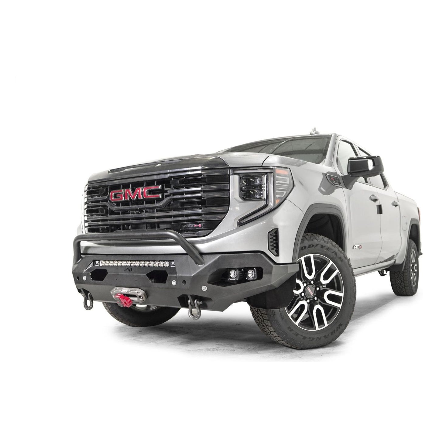 Fab Fours Matrix Front Bumper 2 Stage Black Powder Coated w/Pre-Runner Guard l GS23-X5852-1