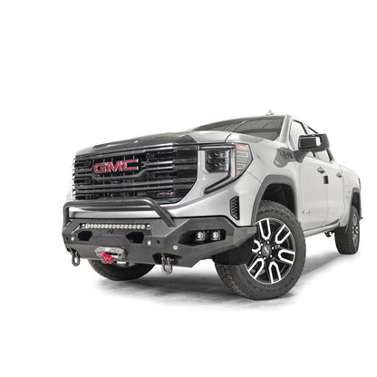 Fab Fours Matrix Front Bumper 2 Stage Black Powder Coated w/Pre-Runner Guard l GS23-X5852-1