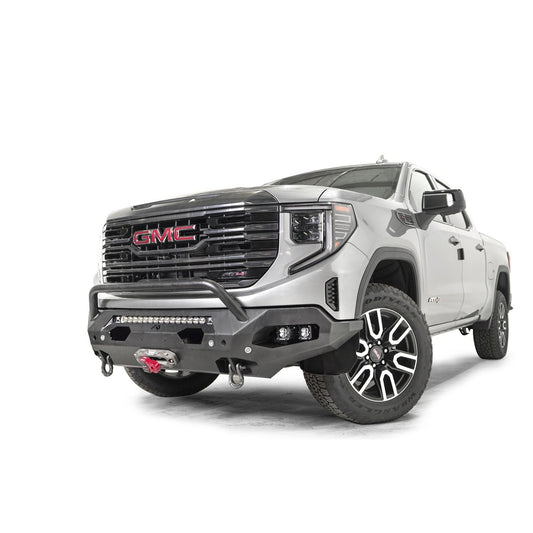 Fab Fours Matrix Front Bumper 2 Stage Black Powder Coated w/Pre-Runner Guard l GS23-X5852-1