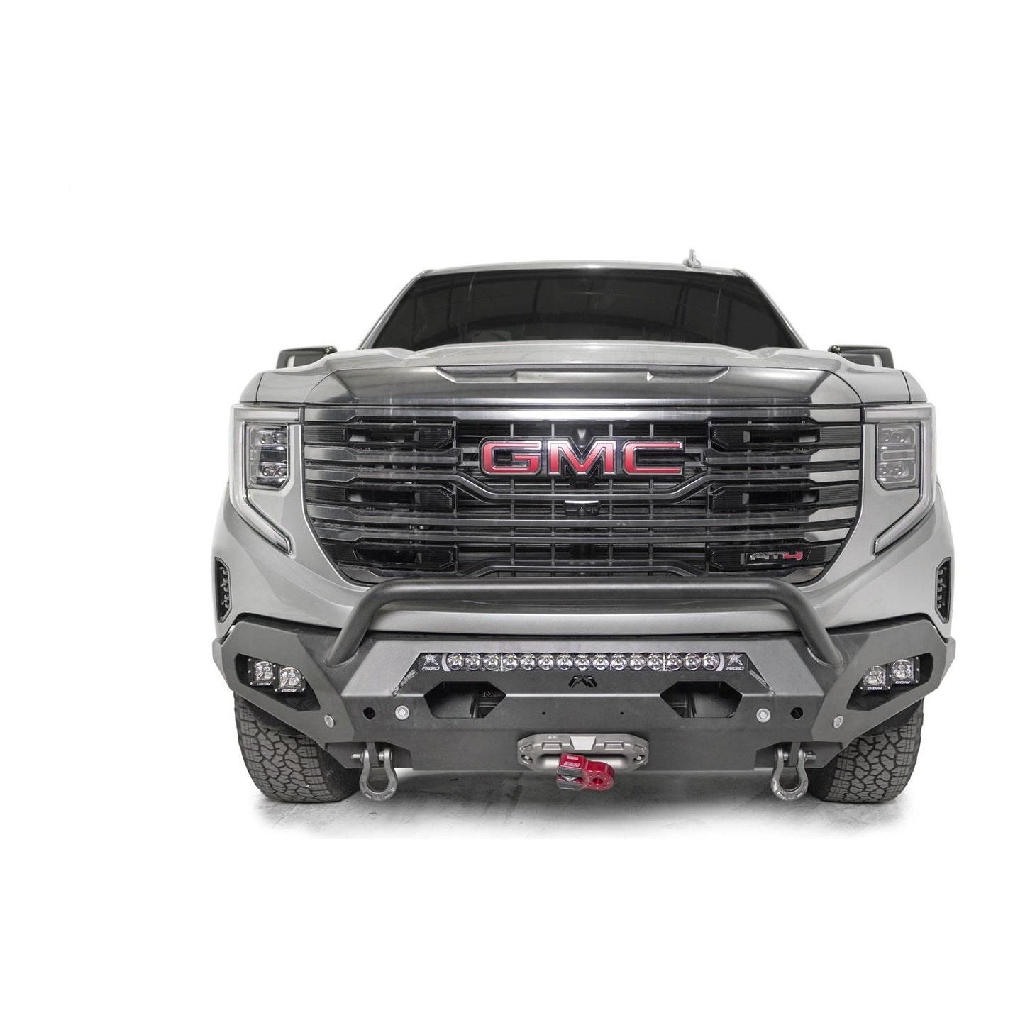 Fab Fours Matrix Front Bumper 2 Stage Black Powder Coated w/Pre-Runner Guard l GS23-X5852-1