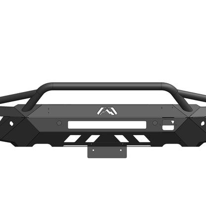 Fab Fours Vengeance Front License Plate Bracket 2 Stage Black Powder Coated l M2351-1