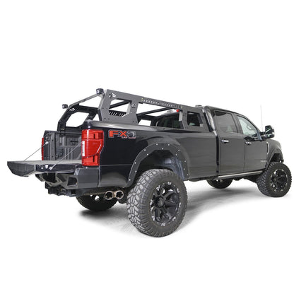 Fab Fours Overland Rack Hold 700 lbs. Static Weight 300 lbs. Dyniamic Weight 2 Stae Matte Black Powder Coat l RACK01-01-1