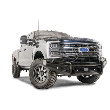 Fab Fours Black Steel Front Bumper w/Pre-Runner Guard Sensor Compatible Gloss Black l FS23-S5962-1