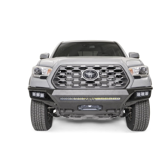 Fab Fours Winch Front Bumper w/No Guard 2 Stage Matte Black Powder Coat l TB16-01-1