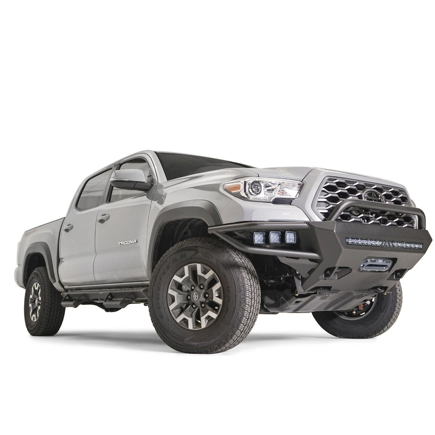 Fab Fours Winch Front Bumper w/Pre-Runner Guard 2 Stage Matte Black Powder Coat l TB16-02-1