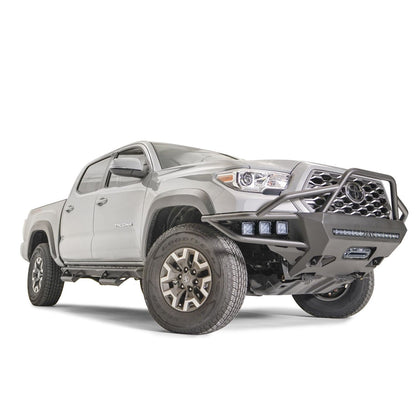 Fab Fours Winch Front Bumper w/High Pre-Runner Guard 2 Stage Matte Black Powder Coat l TB16-03-1