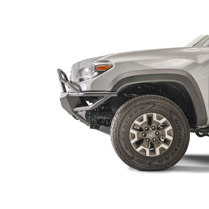 Fab Fours Winch Front Bumper w/High Pre-Runner Guard 2 Stage Matte Black Powder Coat l TB16-03-1