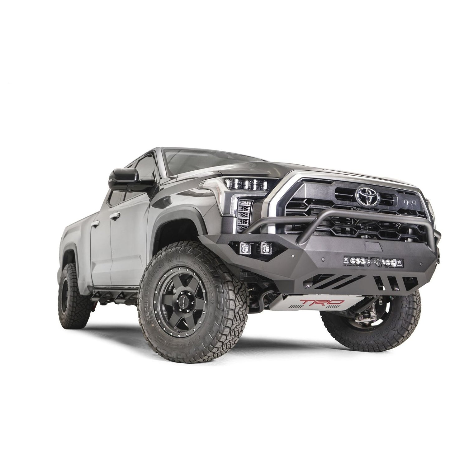 Fab Fours Vengeance Front Bumper 2 Stage Black Powder Coated w/Pre-Runner Guard l TT22-D5452-1