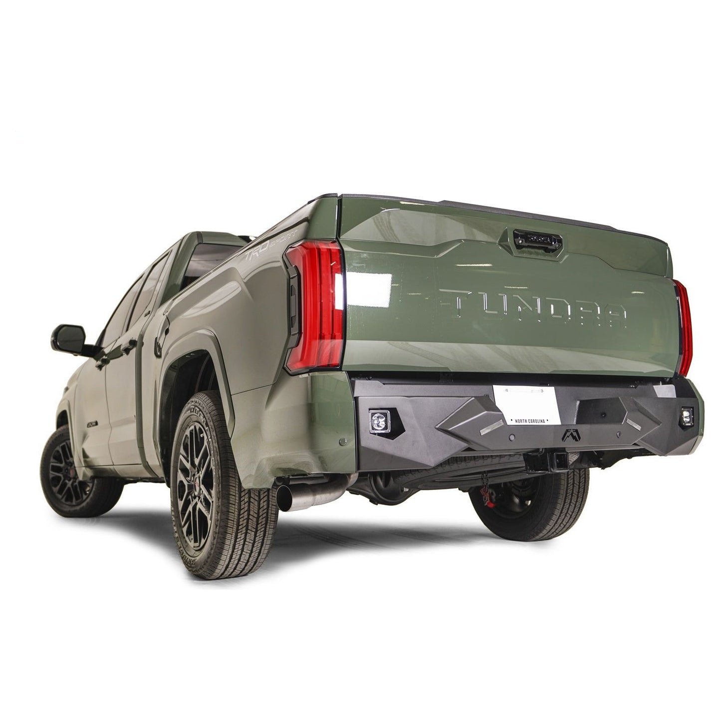 Fab Fours Vengeance Rear Bumper 2 Stage Black Powder Coated l TT22-E5451-1