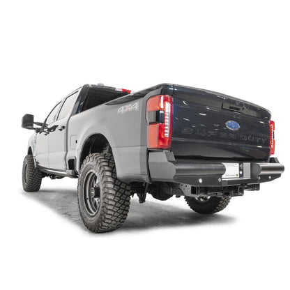Fab Fours Elite Rear Bumper Black Steel l FS23-U5950-1