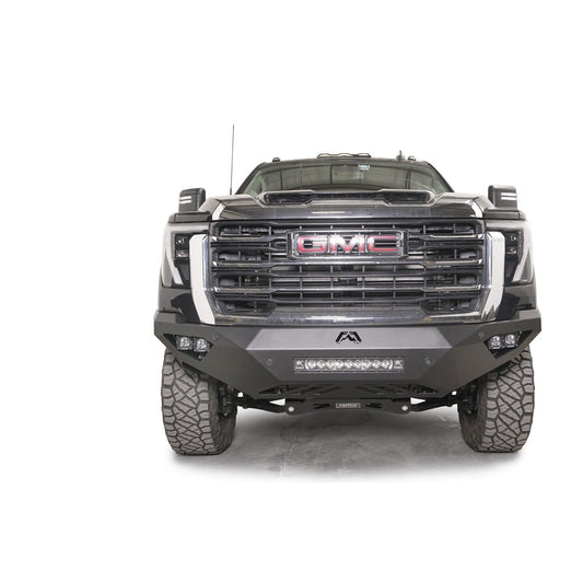 Fab Fours Vengeance Front Bumper w/ No Guard 2 Stage Black Powder Coat l GM24-V6251-1