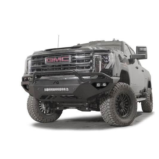 Fab Fours Vengeance Front Bumper w/ Pre-Runner Guard 2 Stage Black Powder Coat l GM24-V6252-1