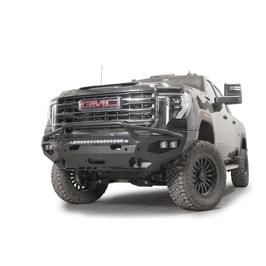 Fab Fours Matrix Front Bumper 2 Stage Black Powder Coat w/Pre-Runner Guard l GM24-X6252-1