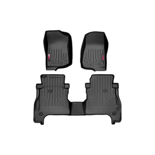 Rough Country With Lockable Under Seat Storage Toolbox Floor Mats I M-61501