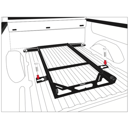 BEDSLIDE FORD NO-DRILL FACTORY MOUNT KIT BSA-F150-2017