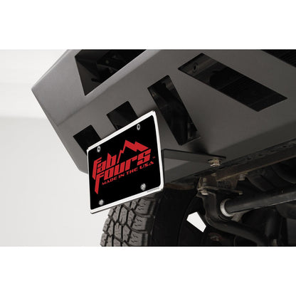 Fab Fours Vengeance Front License Plate Bracket 2 Stage Black Powder Coated Short l M2250-1
