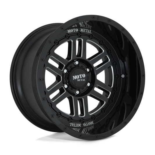 Moto Metal MO800 DEEP SIX GLOSS BLACK MILLED